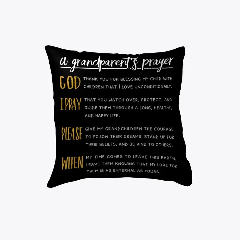 A Grandparent's Prayer Pillow